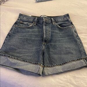 Agolde Dame Short: High Rise Baggy Cuff